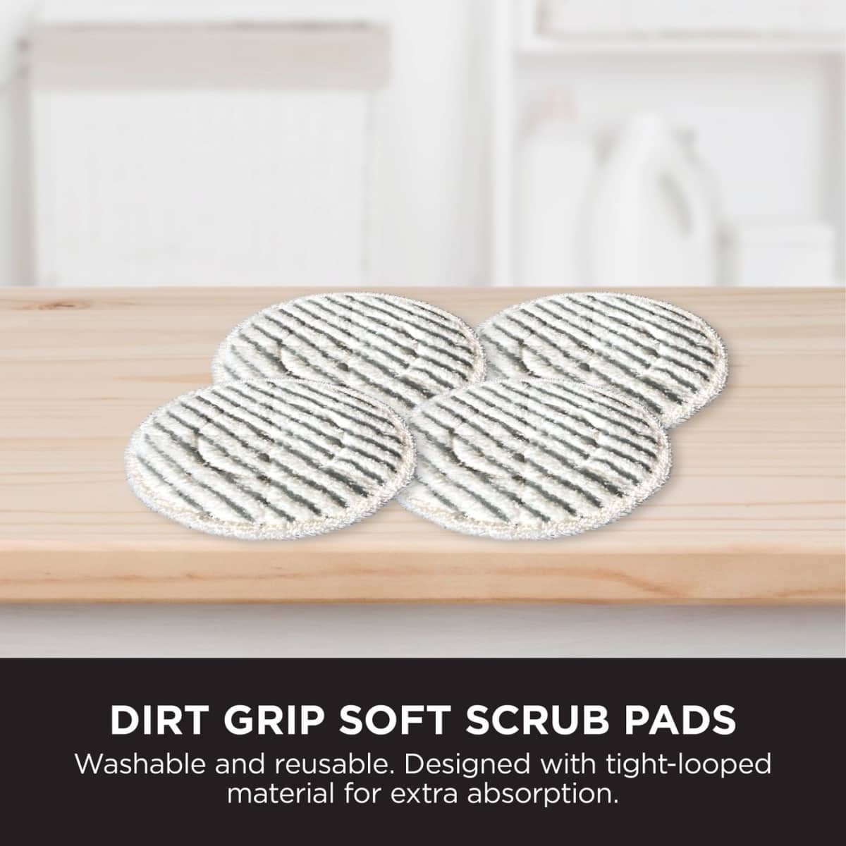 Shark® Alles-in-één Stoom- & Schrobmop – LED-verlichting, XL-watertank, 8 pads