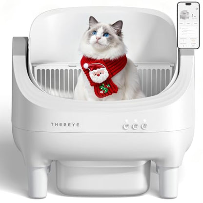 Smart Self-Cleaning Litter Box 🐾 Automatic, Open-Top Design & 10L Waste Bin