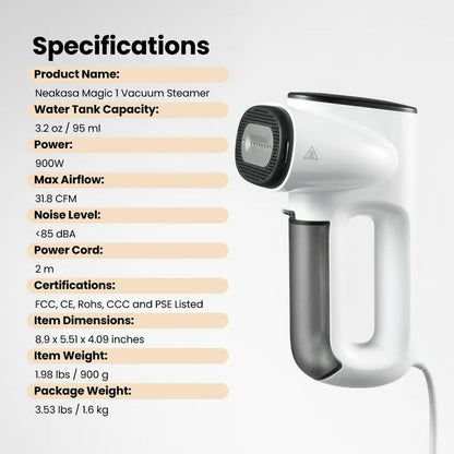 STEAMIFY™ Pro Stoomstrijkijzer met Zuigfunctie – Geen Kreukels in Enkele Seconden